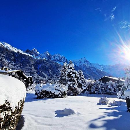 Chamonix Appartement Vue Mont Blanc Avec Jardin Eksteriør bilde