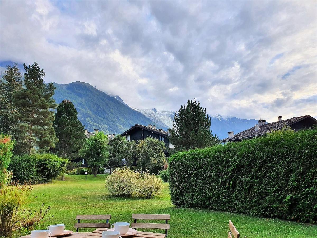 Chamonix Appartement Vue Mont Blanc Avec Jardin Eksteriør bilde