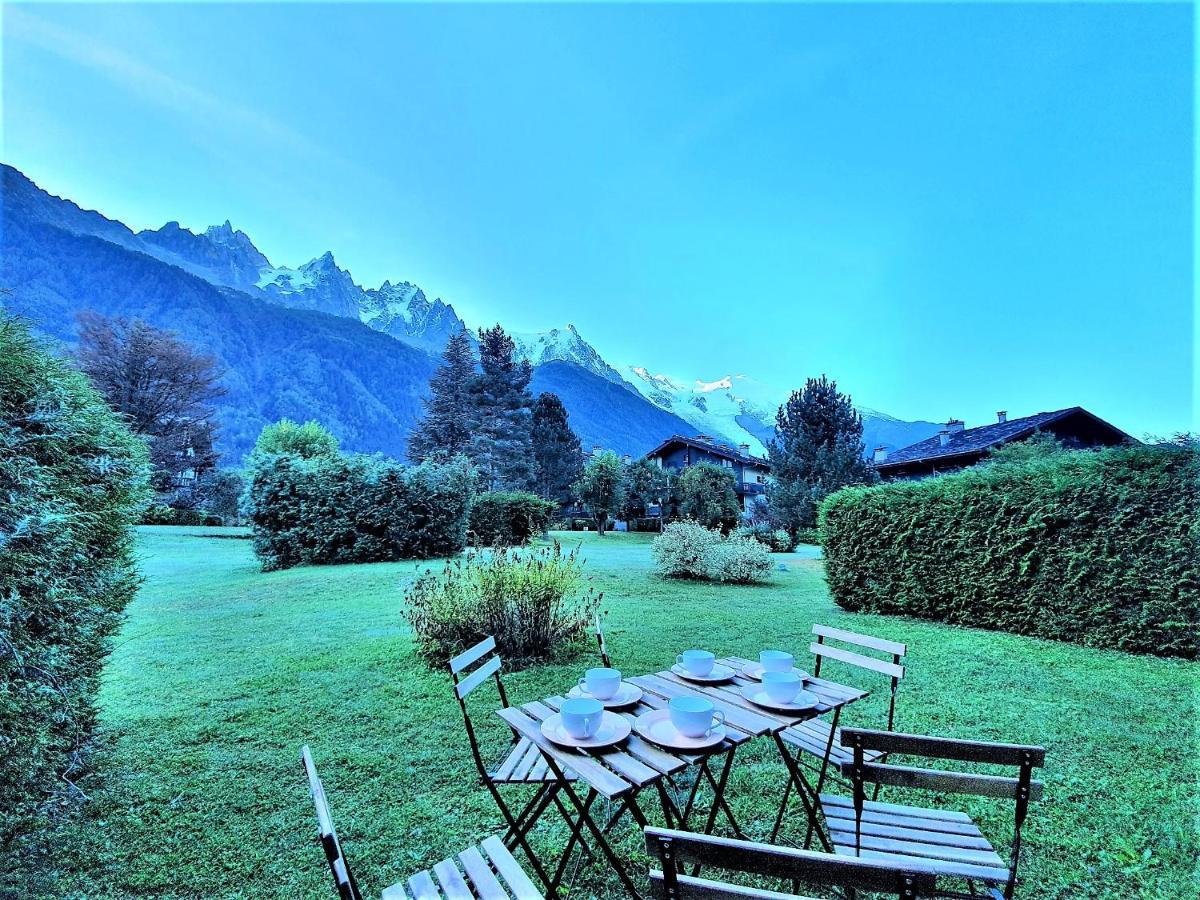 Chamonix Appartement Vue Mont Blanc Avec Jardin Eksteriør bilde