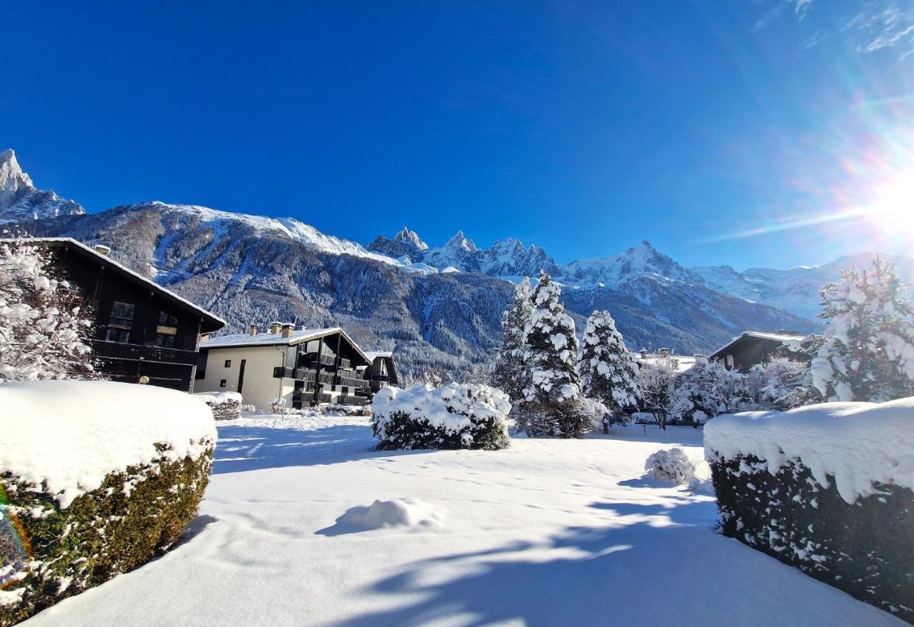 Chamonix Appartement Vue Mont Blanc Avec Jardin Eksteriør bilde